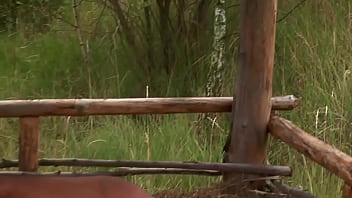 Preview 1 of Thief Rape Xnxx - Julia Bright Is Outside Having Sex And Getting It In The Ass Before The Cum