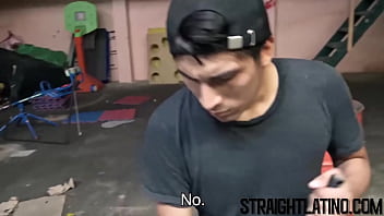 Preview 2 of Waych My Girlfriend Anal - Young straight Latino sucks a big dick and barebacked in POV