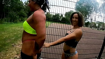Preview 3 of Xxxvf Videosbhhut - Hot lesbian personal training (Trailer)