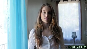 Preview 1 of Rial Sex Dami - Cute teenager undressing