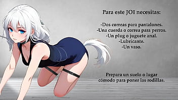 Preview 1 of Sxi Vdo - JOI Entrenamiento para ser mi mascota usando correas en tus piernas.