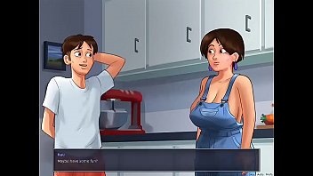 Preview 1 of Woman Gives Passionate Rimjob - Summertime Saga - All Scenes Aunt Diane