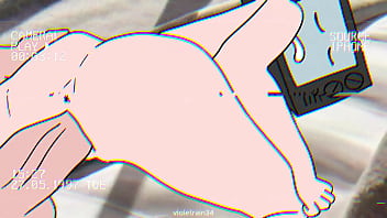 Preview 3 of Cute Gamer Girl Plays - TV Woman and Cameraman sex animation