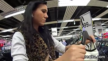 Preview 2 of Skype Woboydy Solo Have Fun - Adorable czech chick was seduced in the supermarket and penetrated in pov
