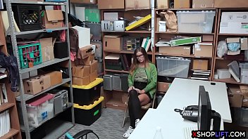 Preview 1 of Hd Lesbian Scat Porn - Curvy busty teen got punished for stealing a cucumber