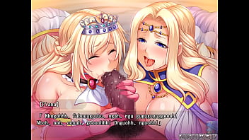 Preview 3 of Dirty Redhead Creampie - Baikoku Ouki-Daraku no Mesu Buta Oyako. Eng,  part1. Princess Fiana and  Queen Emilia blow barbarian King.