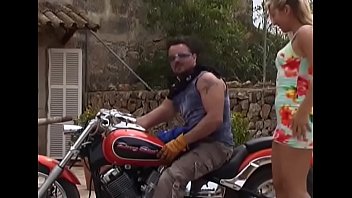 Preview 1 of Male Slave Huboydy Dog - JJ-Outdoor-Harley-BJ-Fuck-Anal-Facial-Cumshot 1
