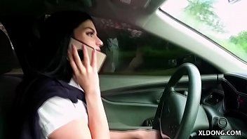 Preview 1 of Fat Hd In Mouth - Bike accident turns into cock sucking - Elena Gilbert