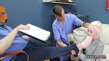 Preview 4 of Video Ngentot Korea Vs Negro - Sexy girl is taken in butthole asylum for uninhibited therapy