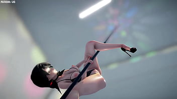 Preview 4 of Hd Tv Shows Fxx - Cinder fall RWBY mmd pole dance