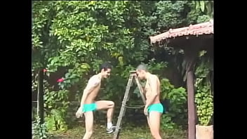 Preview 1 of Wwx Vido - Swimmers Worship,  Frottage and Rubbing each other bulges in speedo (sunga)