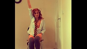 Preview 1 of Teen Sex Tube Videos Girl - Tiny milf Brit pees herself in desperation: cosplay fan requested