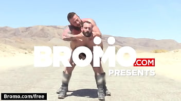 Preview 1 of Mary Y Angel Gangbang - Bromo - Aaron Bruiser with Stephen Harte at Dirty Rider Part 1 Scene 1 - Trailer preview