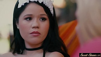 Preview 1 of Poran Film - Cocksucking MILF and teen riding stiff dick