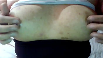 Preview 4 of Xmastet - busty indian girl shows big boobs and dark nipples