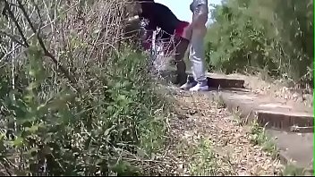Preview 3 of Sxyhd - 疯狂 野外郊区旅行忍不住找了个没人的地方无套内射黑丝性感妈妈, 对话超淫荡