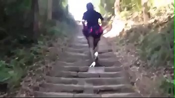 Preview 1 of Sxyhd - 疯狂 野外郊区旅行忍不住找了个没人的地方无套内射黑丝性感妈妈, 对话超淫荡
