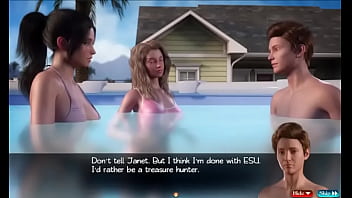 Preview 3 of Daisy Shah India - Treasure of Nadia Part 28 Hot Pool Day by LoveSkySan69