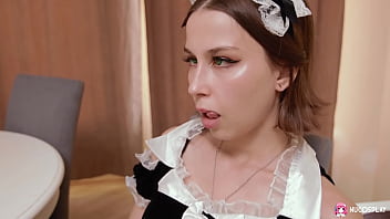 Preview 1 of Mota Xxx Ling - Horny maid My School Life in the kitchen plays with a dildo before having a hard fuck with a guy.