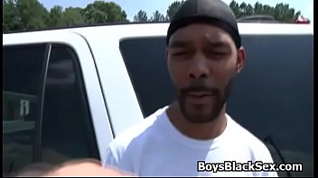 Preview 1 of Borno Ww - Poor white guy sucking black cocks to buy new tires 07