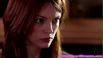 Preview 4 of Happy Mature Couple Warming Up - Young redhead rimmed and fingered by babe