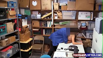 Preview 4 of Fake Taxi Redtube - Tight Little Pussy Teen Shoplifter Have to Fuck Nasty Security Guard For Freedom