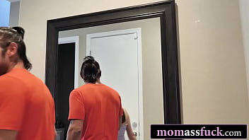 Preview 1 of Hairy Czech Public - BBW MILF Helps Her Stepdaughter Out By Offering Her Ass To Her Boyfriend