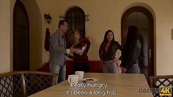 Preview 1 of Indian Sex Wife Move - DADDY4K. step Mom&#039_s two daughters getting naughty in her property
