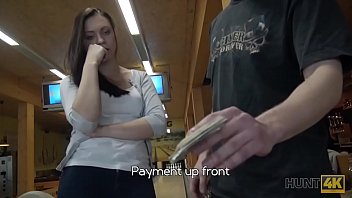 Preview 2 of On And Son Sex - HUNT4K. Sex in a bowling place - I&#039_ve got strike!