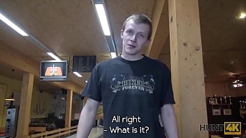 Preview 1 of On And Son Sex - HUNT4K. Sex in a bowling place - I&#039_ve got strike!