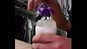 Preview 1 of Amatuer Femdom - Sextoy cream pie