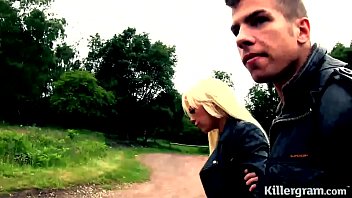 Preview 1 of Brezee Com - Sub slut girlfriend used by older men in public gangbang