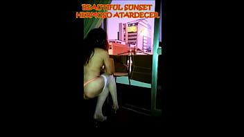 Preview 1 of Double Cumshot Vanessa - BEAUTIFUL SUNSET - hermoso atardecer
