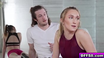 Preview 1 of Brazer Sex Hard - Meditate and fuck with hot yoga teen babes