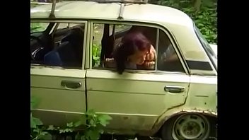 Preview 2 of Xxx Garls Animals Dogs Video - Russian couple is fucked by car in the woods