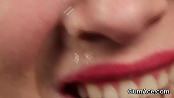 Preview 1 of Tube Porn Malizia Tubes - Horny centerfold gets sperm shot on her face sucking all the jism