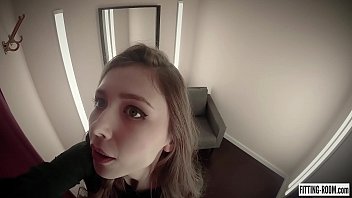 Preview 1 of Laila Elwi - Busty Mila Azul shows her big tits and masturbates in a lingerie fitting room