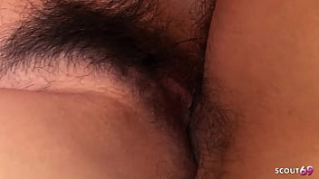 Preview 2 of Milki Boos - Multiple Creampies at Group Sex for Skinny Small Tits Japanese Mature by 3 Boys