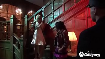 Preview 1 of Teen Sex Guys Clean Up - Horny Group Of Busty MILFs Gets Fucked In The Dungon