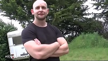 Preview 1 of First T Me Fucking Girl - Amateur french blonde housewife sexslave banged blindfolded outdoor