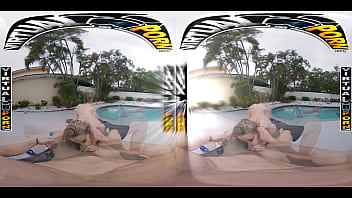 Preview 2 of Sweet Girls Hots Sexy Video - VIRTUAL PORN - Beautiful Anya Olsen And Danny Enjoy A Nice Pool Day Until They Get Horny And Start Fucking