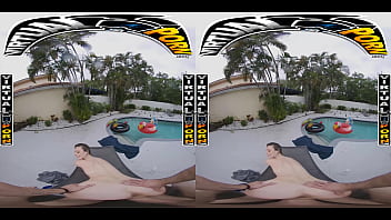 Preview 4 of Sweet Girls Hots Sexy Video - VIRTUAL PORN - Beautiful Anya Olsen And Danny Enjoy A Nice Pool Day Until They Get Horny And Start Fucking