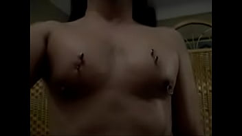 Preview 4 of Chinse Scat Porno - Injection deeply stuck in my pecs. Appears my other nickname: Hugo Bravo