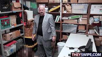 Preview 3 of Red Lipstick Lips Sex - step Dad Watches Detective Nailing His Daughter
