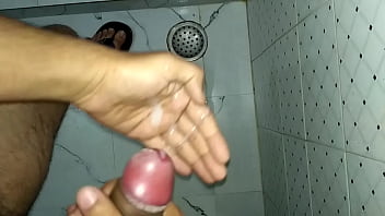 Preview 3 of San Fait - My Cum Shots In Bathroom !!!