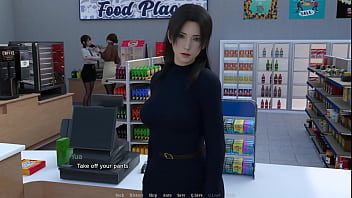 Preview 3 of Japan Lesbian Messege - Getting a handjob behind the counter