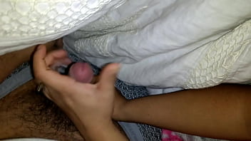 Preview 1 of Twink Fucks - Blackfairy gives her husband a hand job before bedtime