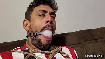 Preview 1 of Soffia Leon Sex - Leicy and Zayan soccer players bound and gagged together | PREVIEW