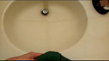 Preview 2 of Fascishika - Pissing my undies with desperation. Slapping hard cock and balls while moaning.