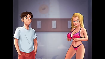 Preview 1 of Close Door - Summertime Saga special - Roxxy in the Beach